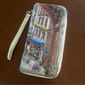 Micheal Michelle European print Wallet Clutch